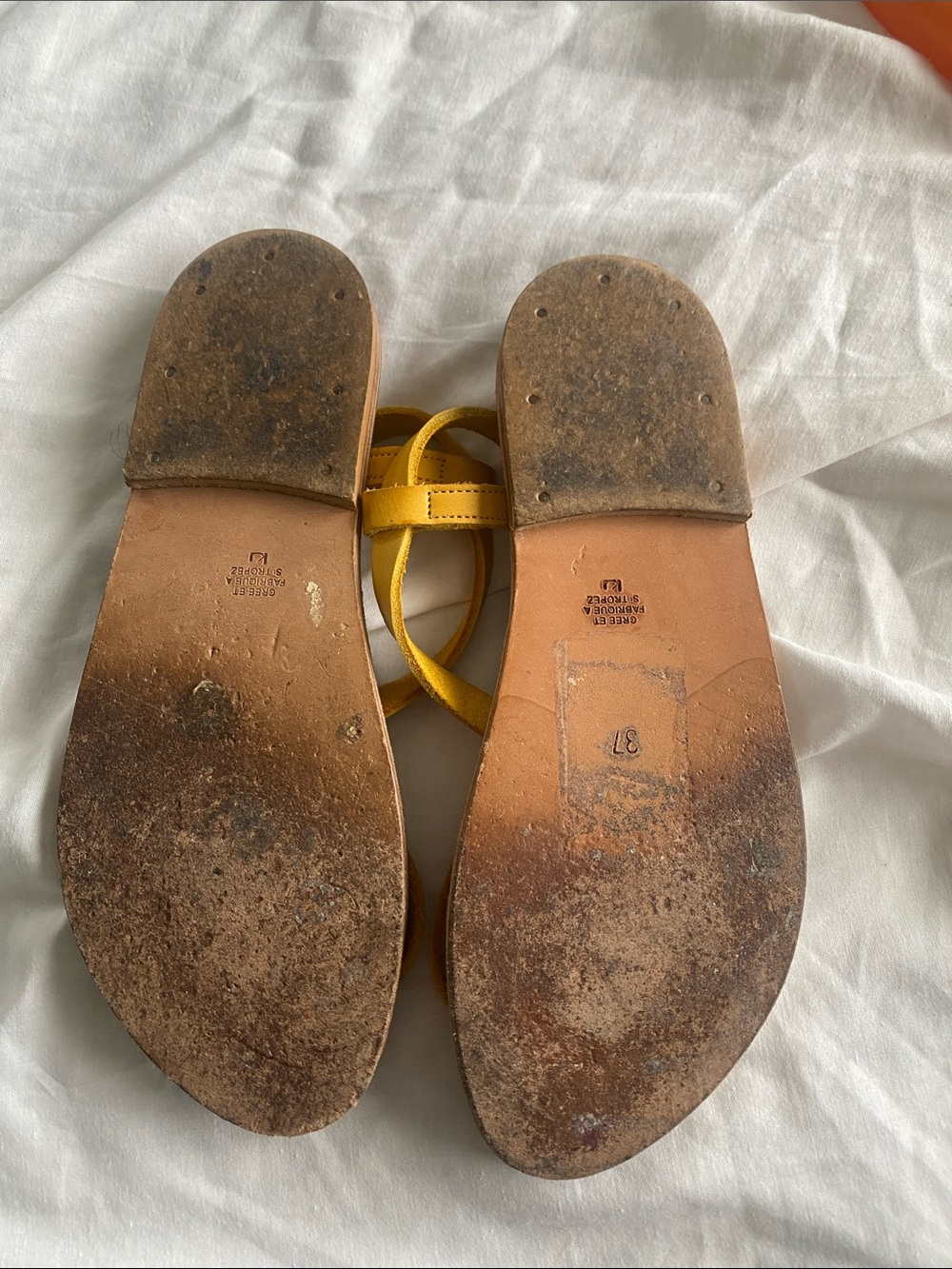 K. Jacques for J.Crew Picon T-Strap
Suede Sandals 7 37 Yellow $255 - Picture 6 of 6